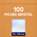 Flashcard Oxford 75x125mm 100vel 210gr blanco wit