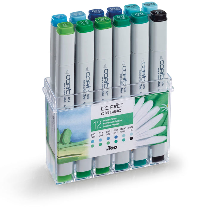 Copic Marker Environmental Set (12)