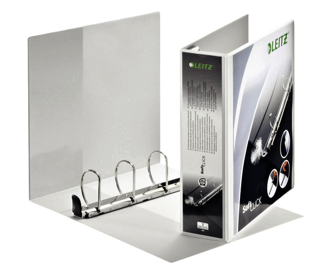 Presentatieringband Leitz SoftClick A4 Maxi 4-rings D-mech 60mm wit