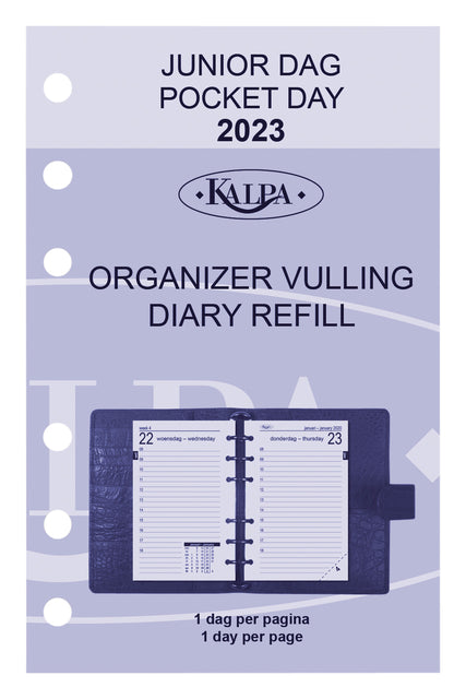 Agendavulling 2023 Kalpa Pocket 1dag/1pagina