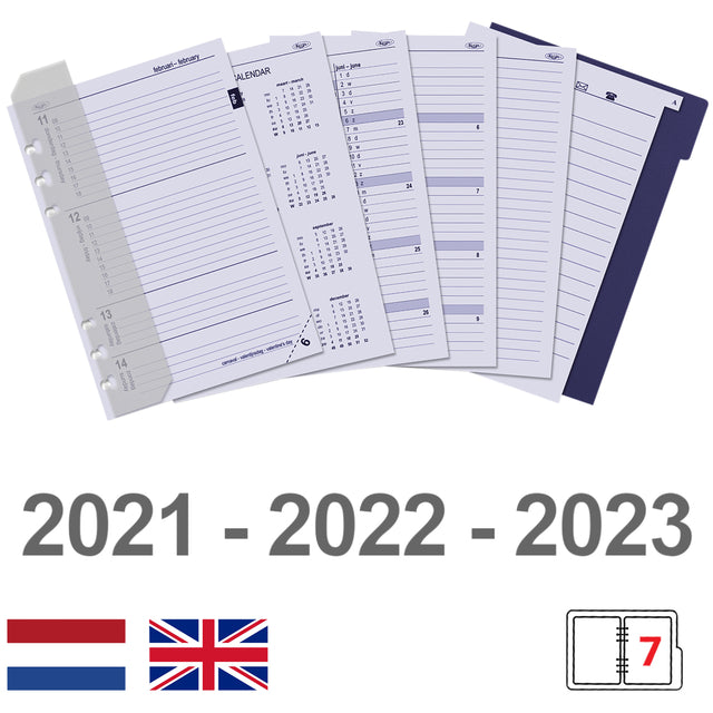 Agenda 2021-2022 organizer Kalpa A5 croco bruin