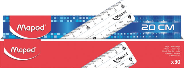 Liniaal Maped classic 20cm (per 30 stuks)