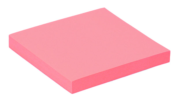 Memoblok Quantore 76x76mm neon roze (per 6 stuks)