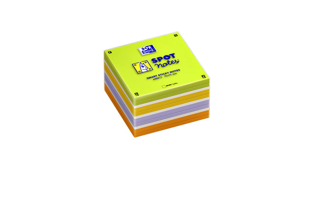 Memoblok Oxford Spot Notes kubus 75x75mm assorti 450vel