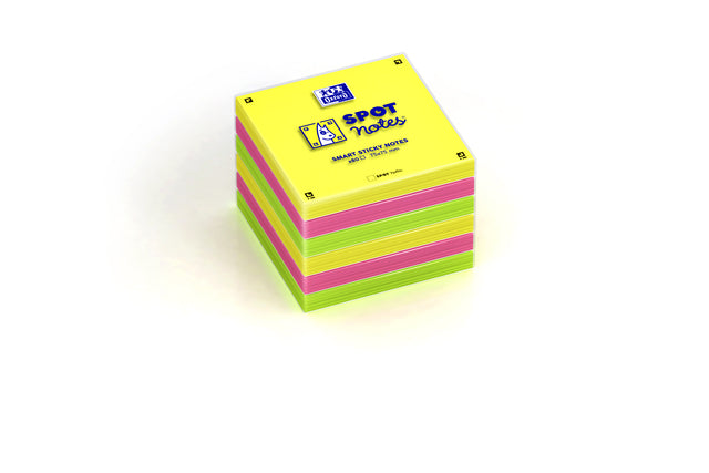 Memoblok Oxford Spot Notes 75x75mm assorti