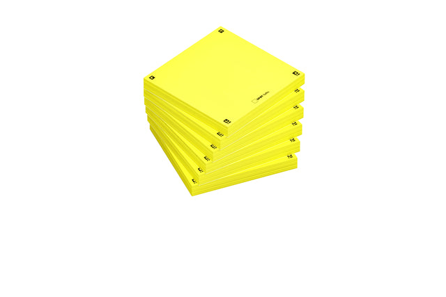 Memoblok Oxford Spot Notes 75x75mm geel