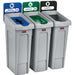 Afvalcontainer Slim Jim Recyclestation starterset grijs