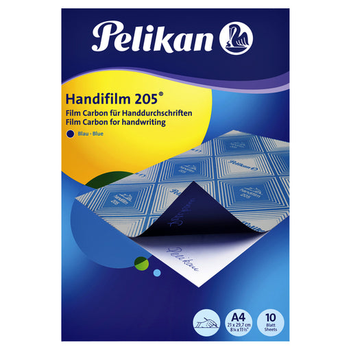 Carbon handschrift Pelikan A4 10V blauw