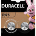 Batterij Duracell knoopcel 2xCR2025 lithium Ø20mm 3V-170mAh