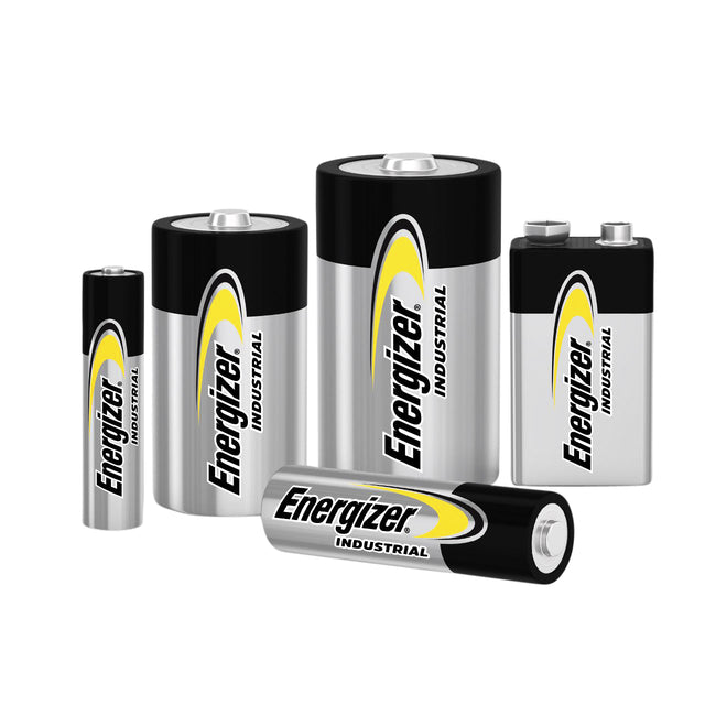 Batterij Industrial 9Volt alkaline doos à 12 stuks