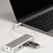 Hub Hama 3.1 USB-C naar USB-A + USB-C + 3,5mm-audio