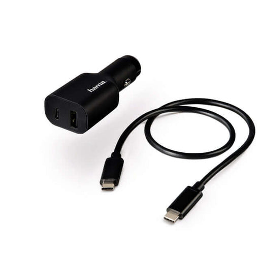 Autolader Hama USB-C + USB-C kabel 1m