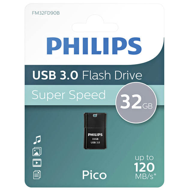 USB-stick 3.0 Philips Pico 32GB zwart