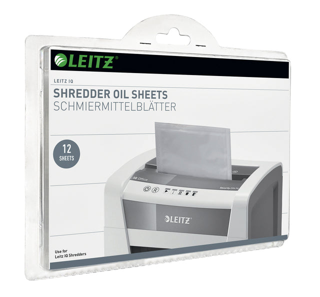 Olie voor papiervernietiger sheet Leitz IQ 12vel