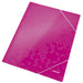 Elastomap Leitz WOW 3-kleps A4 karton roze (per 10 stuks)