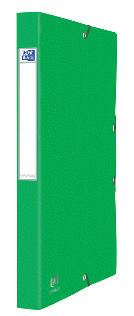 Elastobox Oxford Eurofolio A4 25mm 3 kleppen 600gr groen (per 10 stuks)