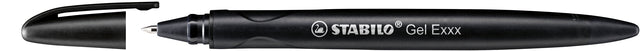 Rollerpen STABILO Gel Exxx zwart (per 10 stuks)