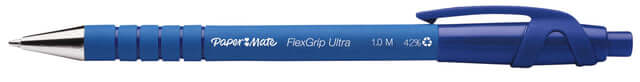 Balpen Paper Mate Flexgrip Ultra blauw medium 5 stuks bliste