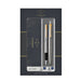 Balpen en vulpen Parker Jotter stainless steel GT medium