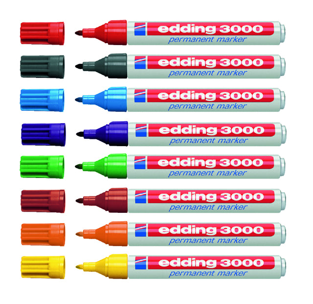 Viltstift edding 3000 rond lichtblauw 1.5-3mm