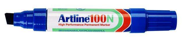 Viltstift Artline 100 schuin 7.5-12mm blauw (per 12 stuks)
