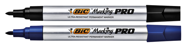 Viltstift Bic Pro 1mm permanent zwart (per 12 stuks)