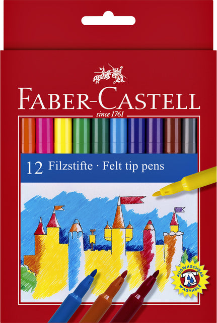 Kleurstift Faber Castell set à 12 stuks assorti
