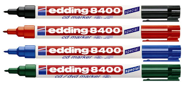 Cd marker edding 8400 rond zwart 0.5-1.0mm