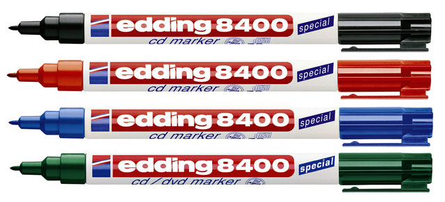 Cd marker edding 8400 rond rood 0.5-1.0mm