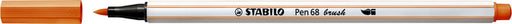 Brushstift STABILO Pen 568/054 fluorescerend oranje (per 10 stuks)