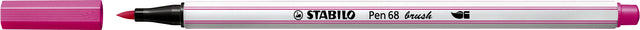 Brushstift STABILO Pen 568/056 fluorescerend roze (per 10 stuks)