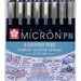 Fineliner Sakura pigma micron 0.4mm blister à 8 stuks assorti