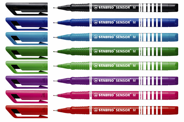 Fineliner STABILO Sensor 187/51 turquoise (per 10 stuks)