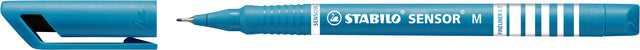 Fineliner STABILO Sensor 187/51 turquoise (per 10 stuks)