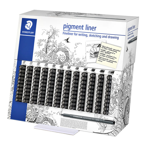 Fineliner Staedtler pigment 308 display à 120st ass (per 120 stuks)