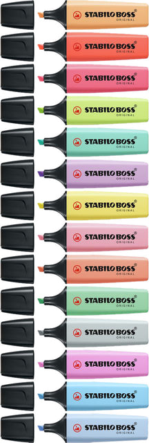 Markeerstift STABILO Boss Original  70/116 pastel groen (per 10 stuks)