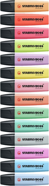 Markeerstift STABILO Boss Original 70/140 pastel zacht koraal rood (per 10 stuks)