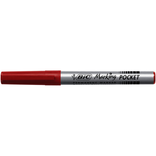 Viltstift Bic 1445 pocket rond rood 1.1mm (per 12 stuks)