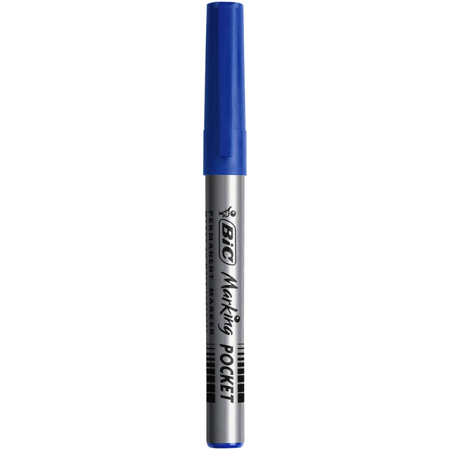Viltstift Bic 1445 pocket rond blauw 1.1mm (per 12 stuks)