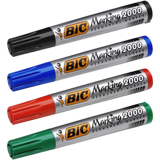 Viltstift Bic 2000 rond rood 1.7mm (per 12 stuks)