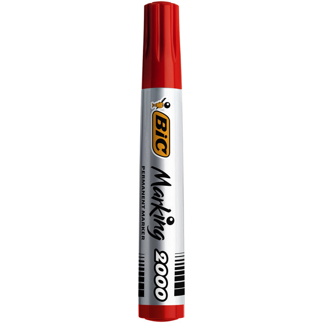 Viltstift Bic 2000 rond rood 1.7mm (per 12 stuks)