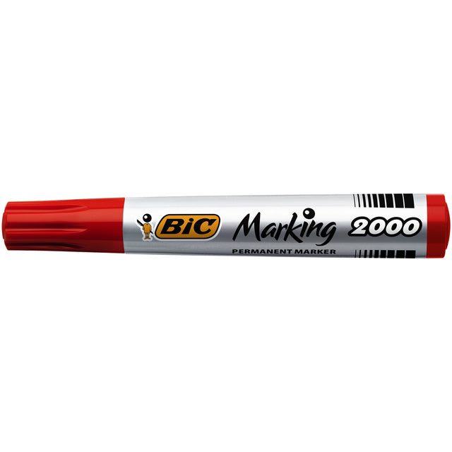 Viltstift Bic 2000 rond rood 1.7mm (per 12 stuks)