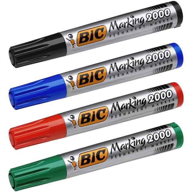 Viltstift Bic 2000 rond blauw 1.7mm (per 12 stuks)
