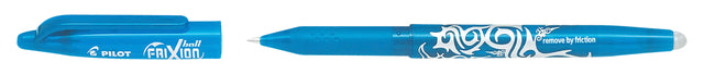 Rollerpen PILOT Frixion BL-FR7  0.35mm + 3 vullingen lichtblauw
