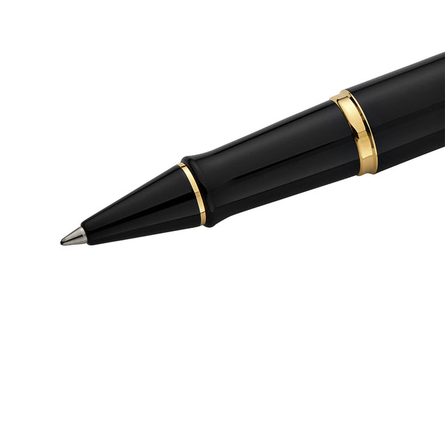 Rollerpen Waterman Expert black lacquer GT fijn