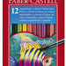 Kleurpotloden Faber-Castell aquarel incl penseel set à 12 stuks assorti