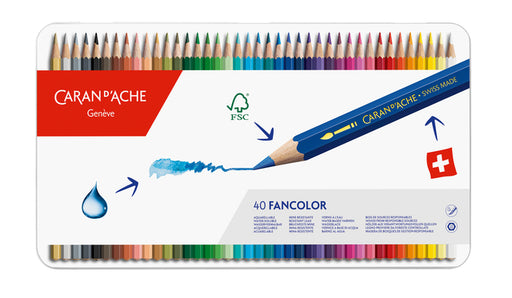 Kleurpotloden Caran d'Ache Fancolor 40stuks assorti