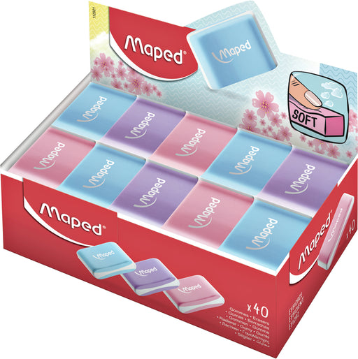 Gum Maped Essentials soft pastel display à 40 stuks assorti (per 40 stuks)