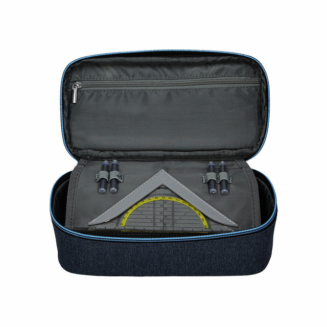 Etui bak Spirit donkergrijs/lichtblauw my bag 39
