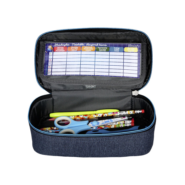 Etui bak Spirit donkergrijs/lichtblauw my bag 39